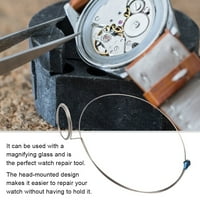 Инструменти за ремонт на часовници Tebru, монтиран на главата лупа стъклен пръстен за инструмент за ремонт на часовници, монтиран на главата пръстен