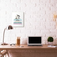Ступел индустрии моден дизайнер грим библиотека Синьо розово акварел стена плакет от Аманда Грийнууд