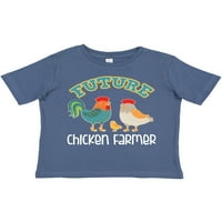 Мастически бъдещ фермер за пилешко месо в тренировъчен подарък за малко дете или тениска за момиче