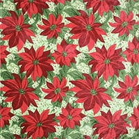 Празник Коледна звезда декоративни хвърлят одеяло: Мека и удобна руно с цвете и листа модел, за диван легло, оцветени: червено зелено бяло жълто