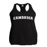 - Дамски състезателен обратно потник, до Размер на жените 2ХЛ-Камбоджа