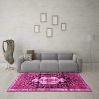Ahgly Company Indoor Rectangle Персийски розови традиционни килими, 6 '9'