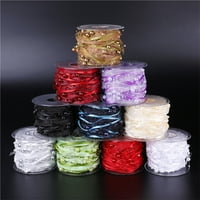 Roll Creative Bead Ribbon сватбена декоративни ленти за паяжини за букети парти занаяти занаятчийски доставки