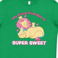 Inktastic My Great Grandpa е супер сладък памучен бонбон Lions Youth тениска