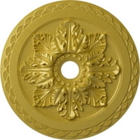 Екена Милуърк 5 8 од 3 ИД 2 П Бордо Делукс таван медальон, ръчно рисувано богато злато