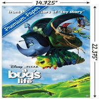 Животът на Disney Pixar A Bug - един плакат за стена с лист с pushpins, 14.725 22.375