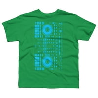 Сини момчета Кели Зелен графичен тройник - Дизайн от хора l