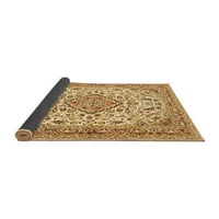 Ahgly Company вътрешен правоъгълник медальон кафяви традиционни килими, 4 '6'