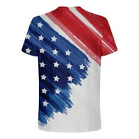 Cllios 4 юли ризи за мъже Патриотични американски флаг модели на печат тийнейдж