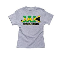 Плуване на Джамика - Олимпийски игри - Рио - Памучна тениска на памучната тениска на знамето на знамето