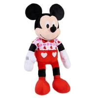 Дисни Валентин Мики Маус голям Плюш, официално лицензирани детски играчки за възрасти, подаръци и подаръци