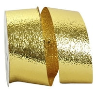 Хартиена пластмасова напукана Ледена панделка, злато, 2.5 в 25д, 1 пакет