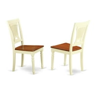 -Whi -W Plainville Kitchen Dining Seat седалка - мътеница и вишнево покритие - Комплект от 2