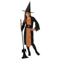 Момичета Хелоуин вещица костюм, начин да празнуват, Размер