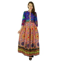 Phagun Bollywood Kurta Индийски жени етнически памук дизайнер Kurti Tunic рокля