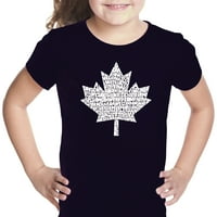 Тениска на думата на поп арт арт - канадски национален химн