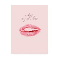 Марка изящно изкуство 'целувката е просто целувка Фабрикен' платно изкуство по дизайн Фабрикен