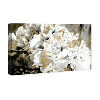Винууд студио флорални и ботанически картини платно щампи 'венчелистчета във вятъра' флорални мотиви-Злато, Бяло