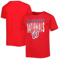 Тениска на младежки червен Вашингтон национали