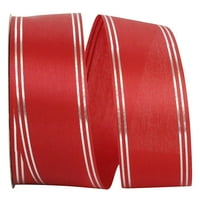 Хартия всички повод Червени полиестерни ивици лента, 1800 2.5