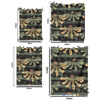 Ретро флорални хвърляния одеяло с калъф за възглавница за лег