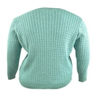 Карън Скот за женски памучен бебешки кабел пуловер