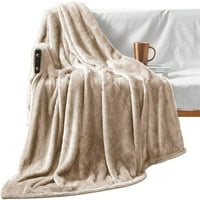 Exclusivo Plush Изключително голямо одеяло за хвърляне на руно за дивана, легло и диван мек, топъл, лек