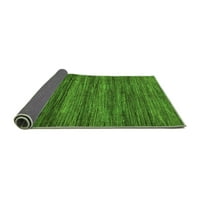 Ahgly Company Indoor Rectangle Abstract Green Modern Area Rugs, 3 '5'