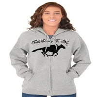 Talk Derby Me Kentucky Racing Zip Hoodie Sweatshirt Women Brisco Brands M